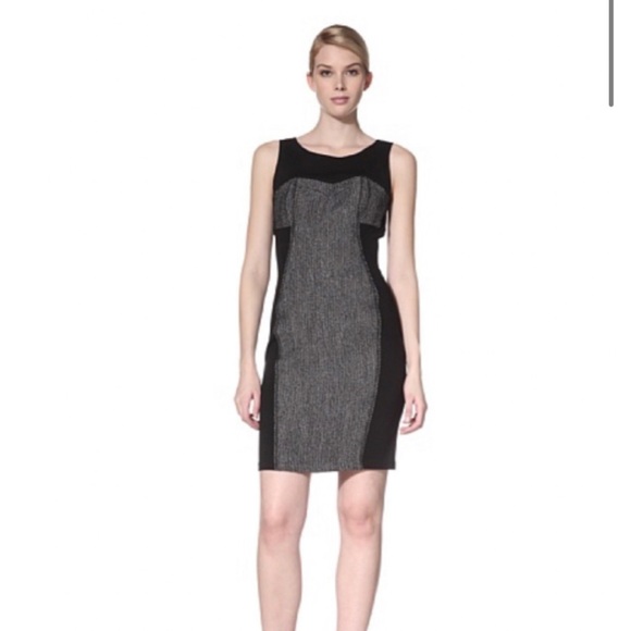 Anthropologie Dresses & Skirts - NWT Yoana Baraschi Morph Black Herringbone Sheath Dress